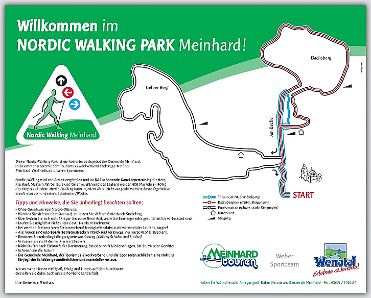 Nordic Walking Park in Schwebda